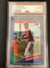Elly De La Cruz 2023 Donruss Rated Prospect Blue PSA 8 RC -  Reds