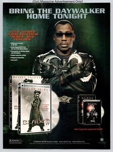 Anuncio impreso a página completa Blade II Wesley Snipes promoción de película 2002 - Imagen 1 de 4