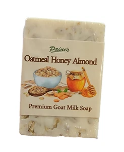 Paine's Premium Oatmeal Honey Almond Goat Milk Soap 4.5 oz bar fresh Maine made - Picture 1 of 3