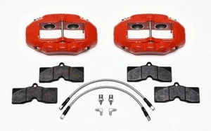 Wilwood 140-10789-R for D8-4 Front Caliper Kit Red Corvette C2 / C3 65-82 - Picture 1 of 6