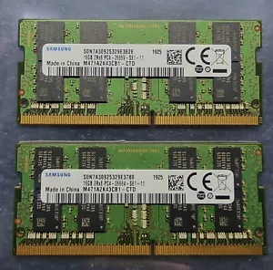 Samsung PC4-21300 PC4 2666V 32GB 2X16GB DDR4 2RX8 2666MHz 260pin Laptop Memory - Picture 1 of 1