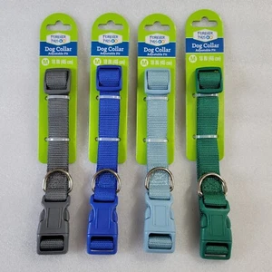 4 PACK Adjustable Fit Dog Collar Size Medium 18" - NEW, SEALED - Picture 1 of 2