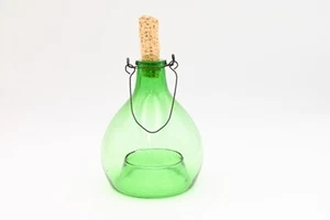 Antique/Vintage Green Glass Fly Bee Bug Catcher From Romania Corn Cob Stopper #7 - Picture 1 of 7