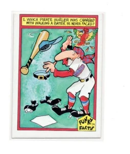 1976 Funky Facts Weird World of Baseball #29 Weird Pitching Facts EX-NM - Picture 1 of 2