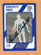 Linville Puckett Kentucky Wildcats AUTO Signed 1989 Card Winchester KY 9U