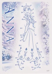 Tarjeta #147 de Anna "Dot To Dot" de la película congelada de Disney - Imagen 1 de 1