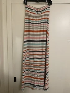 Anthropologie Testament L Dress Maxi Long Striped Pastel Halter Beach Coverup - Picture 1 of 4