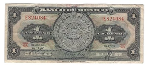 Billete México P59a 1 Peso 1957, Serie GA - Imagen 1 de 2