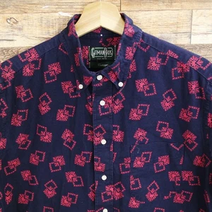Gitman Brothers Vintage Button Down Shirt Size L Camp Mens Long Sleeve Cotton - Picture 1 of 10