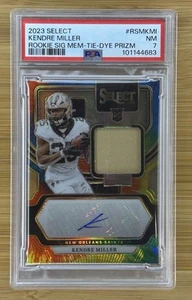 🔥#/25- Kendre Miller RC 2023 Panini Select TIE DYE PRIZM RPA Auto #RSM-KMI PSA - Picture 1 of 2