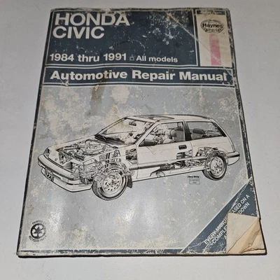 Manual de reparación de servicio Honda Civic 1984 1985 1986 1987 1988 1989 1990 1991 cableado Foto 1 de 4
