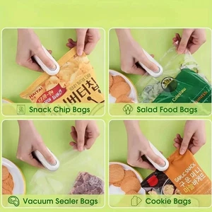 Mini bolsa de calor máquina de sellado paquete bolsas selladoras plástico sellador de alimentos clip bolsa H - Imagen 1 de 13