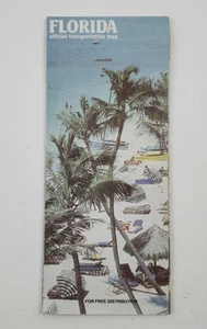 Florida Vintage Fold Out Official State Highway Road Map 1988 - Picture 1 of 7