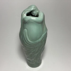 Unusual Celadon Sea Green Van Briggle Pottery Lorelei Vase - Great Color - Picture 1 of 14