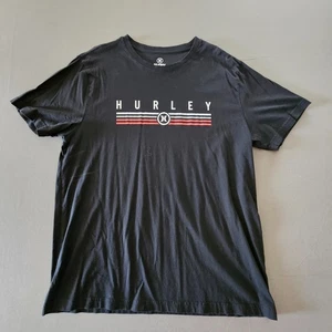 Hurley Men's Surf Co. Black Graphic Tee Shirt Mens Sz XL T-Shirt Retro Beach - Picture 1 of 4