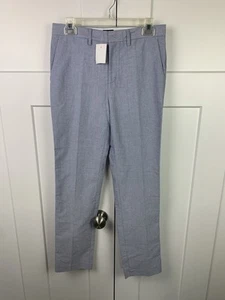 NWT Crewcuts Boys Size 14 Boys Blue oxford Thompson Dress pant - Picture 1 of 6