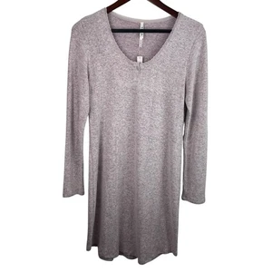 Soma Gr. Small meliert rosa kuschelig luxuriös Langarm Schlafshirt neu kuschelig weich - Bild 1 von 11