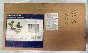 Navien 30009323A 3/4 Inch PlumbEasy Valve Set NIB - Picture 1 of 2