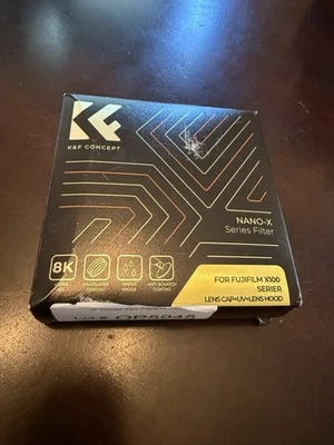 Filtro serie K & F Nano-X Fujifilm X100 tapa de lente + UV + parasol Foto 1 de 4