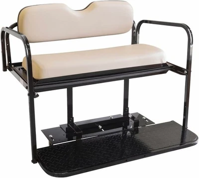 Carro de golf Yamaha Drive2 kit de asiento trasero plegable abatible OEM cojines gris piedra Foto 1 de 4