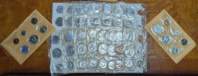 Lot of 18 - 1959 to 1964 US Mint Proof Sets 90% Silver in Cellophane - Image 1 of 4