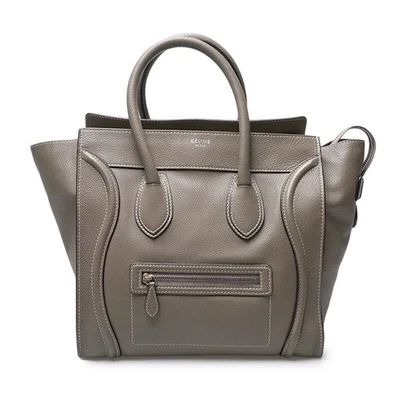 Celine Gray Luggage Mini Tote Bag - Image 1 of 4