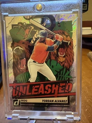 2021 Panini Donruss - Unleashed Yordan Alvarez #UNL1 Diamond - Image 1 of 2