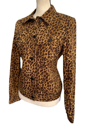 Chaqueta vaquera Ralph Lauren Jeans Co guepardo leopardo 100 % algodón para mujer mediana Foto 1 de 4