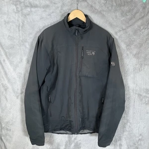 Chaqueta Mountain Hardwear Negra Soft Shell Para Hombre Grande Negra Bolsillos con Cremallera - Imagen 1 de 14