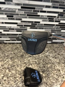 "Putter Lazrus Golf Premium negro - cara fresada derecha con cubierta de cabeza 34""" - Imagen 1 de 8