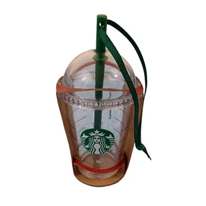 NIB New Frap Clear Dome Top  3" Starbucks Frappuccino Cup Holiday Ornament - Picture 1 of 4