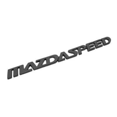 Emblema tapa maletero trasero coche letras MAZDASPEED negro mate para Mazda 3 6 CX RX MX Foto 1 de 4