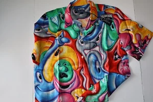 Camisa de Campamento Vilebrequin X Kenny Scharf Mareviva Nueva ELYH2U61 Chelly Nueva Grande L - Imagen 1 de 5