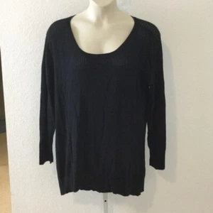 New York & Company schwarzer leichter Hi Lo Pullover Damen Gr. XXL - Bild 1 von 12