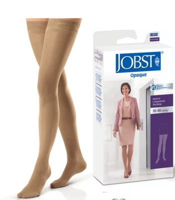 Jobst 115550 blickdichter Kompressionsschlauch oberschenkelhoch 30-40 mmhg ot natur lg - Bild 1 von 2