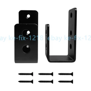 Soportes de barricada de puerta (2x piezas) para soporte de barra abierta de caída de madera 2x4 - Imagen 1 de 12