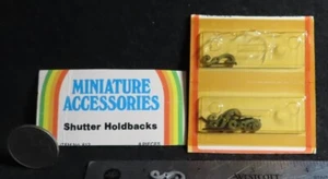Shutter Dog Holdbacks S Scroll 6 Pieces Hardware NIB 1:12 Mini A IS 5027 - Picture 1 of 2