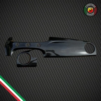 Cover Plancia in Carbonio Vero Fiat Abarth 500 595 695 Restyling - Immagine 1 di 4
