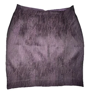 Calvin Klein Womens Mini Skirt Size 4 Purple Black Stretch Lined Zip Short - Picture 1 of 8