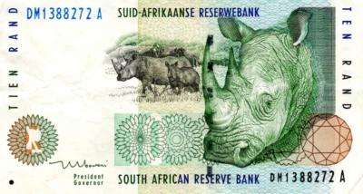 South Africa 10 Rand ND(1999) VF+ Banknote P-123b Prefix DM Mboweni Sig. - Image 1 of 2