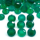 20 Pcs Natural Green Onyx 8mm Round Cut Untreated Loose Gemstones Wholesale. Lot