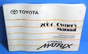 Toyota Corolla Matrix 04 2004 manual del propietario - Imagen 1 de 1