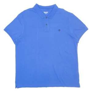TIMBERLAND Slim Fit Mens Polo Shirt Blue 2XL - Picture 1 of 6