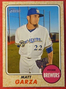 2017 Topps Heritage Matt Garza #231 (Brewers) NM+ - Picture 1 of 1