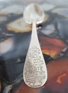 FRANK WHITING Carlsbad New Mexico Sterling Silver Souvenir Spoon Travel Memento - Picture 1 of 10