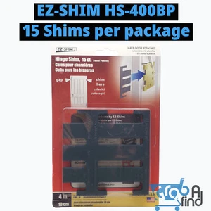 Bisagra EZ-SHIM HS400BP 4", se adapta a bisagras estándar de 4 pulgadas (15 quilates) - Imagen 1 de 3