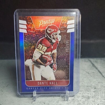 Dante Hall 2020 Panini Prestige Old School Blue /299 Kansas City Chiefs 63/299 - Image 1 of 3
