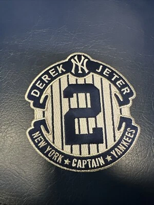 New York Yankeee Derek Jeter #2 Captain Pinstripe Patch - Image 1 of 2