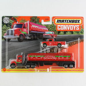 2022 Matchbox Convoys Trucks With Basic Cars Tesla Ford Cargo MBX Cabover GBK70