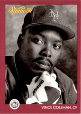 1991 Studio Vince Coleman New York Mets #202